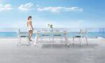 York/D7 Dining Set Λευκό (2017440)