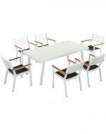 York/D7 Dining Set Λευκό (2017440) - Image 4