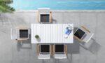 York/D7 Dining Set Λευκό (2017440) - Image 6
