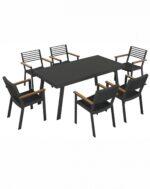 York/D7 Dining Set Ανθρακί (2017440) - Image 2