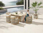 Riva/D7 Dining Set (206480)