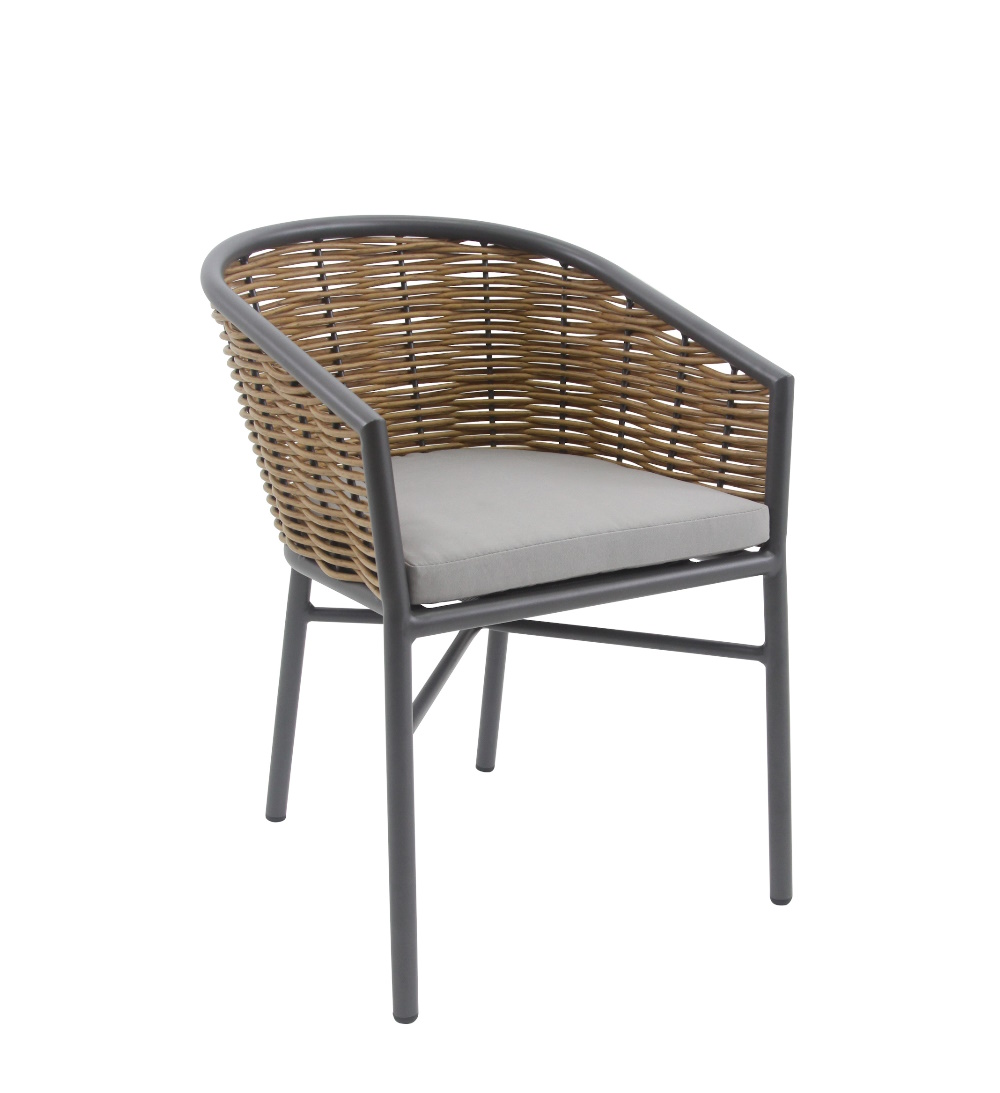 01-00-2855 Ripon/P, Πολυθρόνα Αλουμινίου/Wicker - Image 1