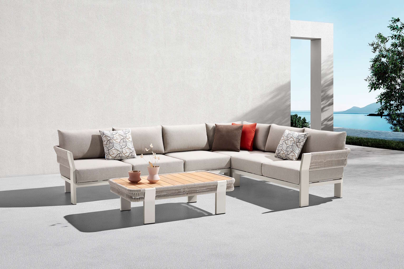 01-00-3060 Borromeo/C5 Γωνιακό Lounge Set (2054160) - Image 1