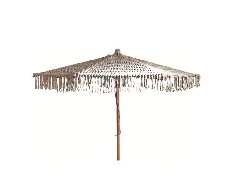 01-00-3257 Makrame/ALU Ομπρέλα Φ250cm - Image 1