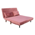Falcon Καναπες Κρεβατι 2θεσιος Αναδιπλουμενος Dusty Pink 121x90x80cm - Image 2