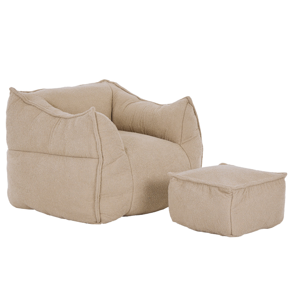 01-3393-ttTJY-first-_1 Sponge Πολυθρονα Set Beige 95x102x73cm - Image 1
