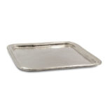 Rim Δισκος Διακοσμησης 44x44x2.5cm Αλουμινιο Ασημι