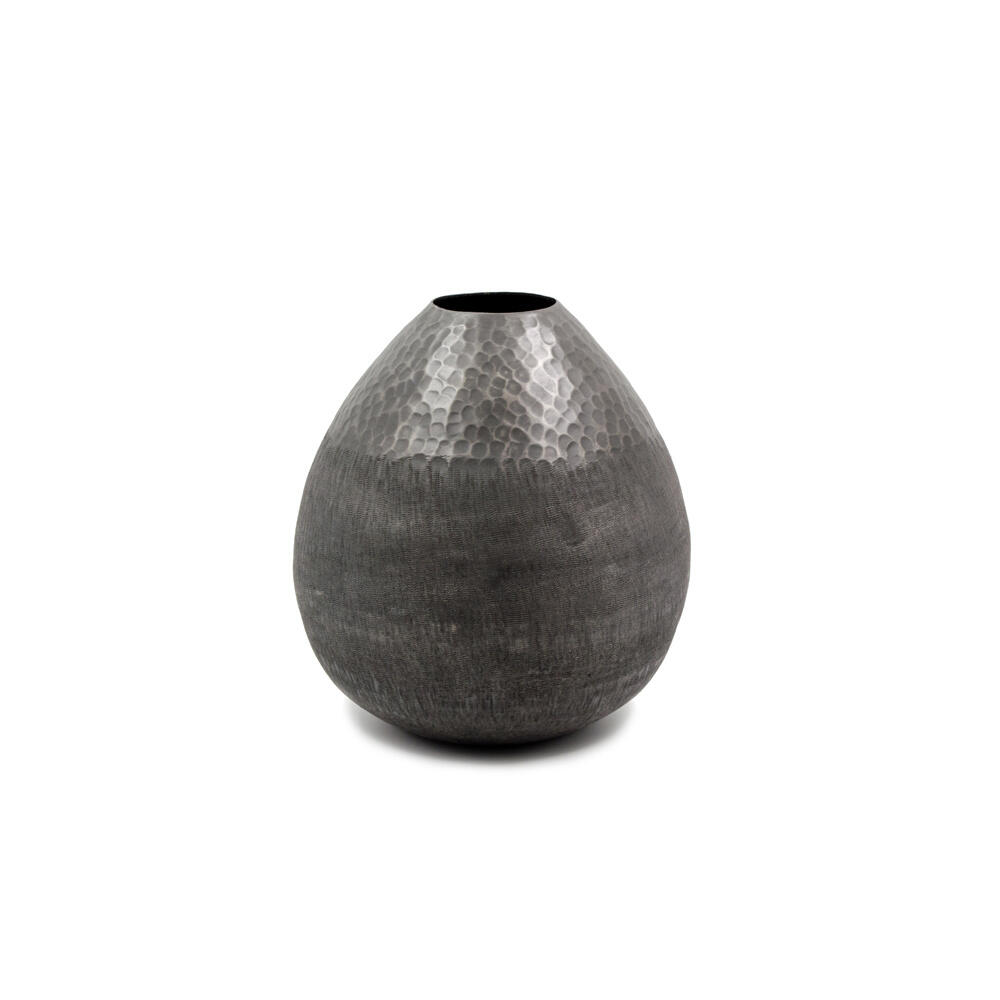 013758-Pzpwv-first-_1 Drop Βαζο 25x25x21cm Αλουμινιο Γραφιτης - Image 1