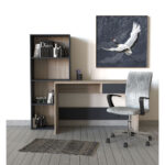 Nomads Χαλακι 60x90cm Δερμα Γκρι Μαυρο - Image 2