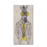 Mr.zebra Πινακας Διακοσμησης 30x60x2cm Καμβας Πολυχρωμο Ξυλο