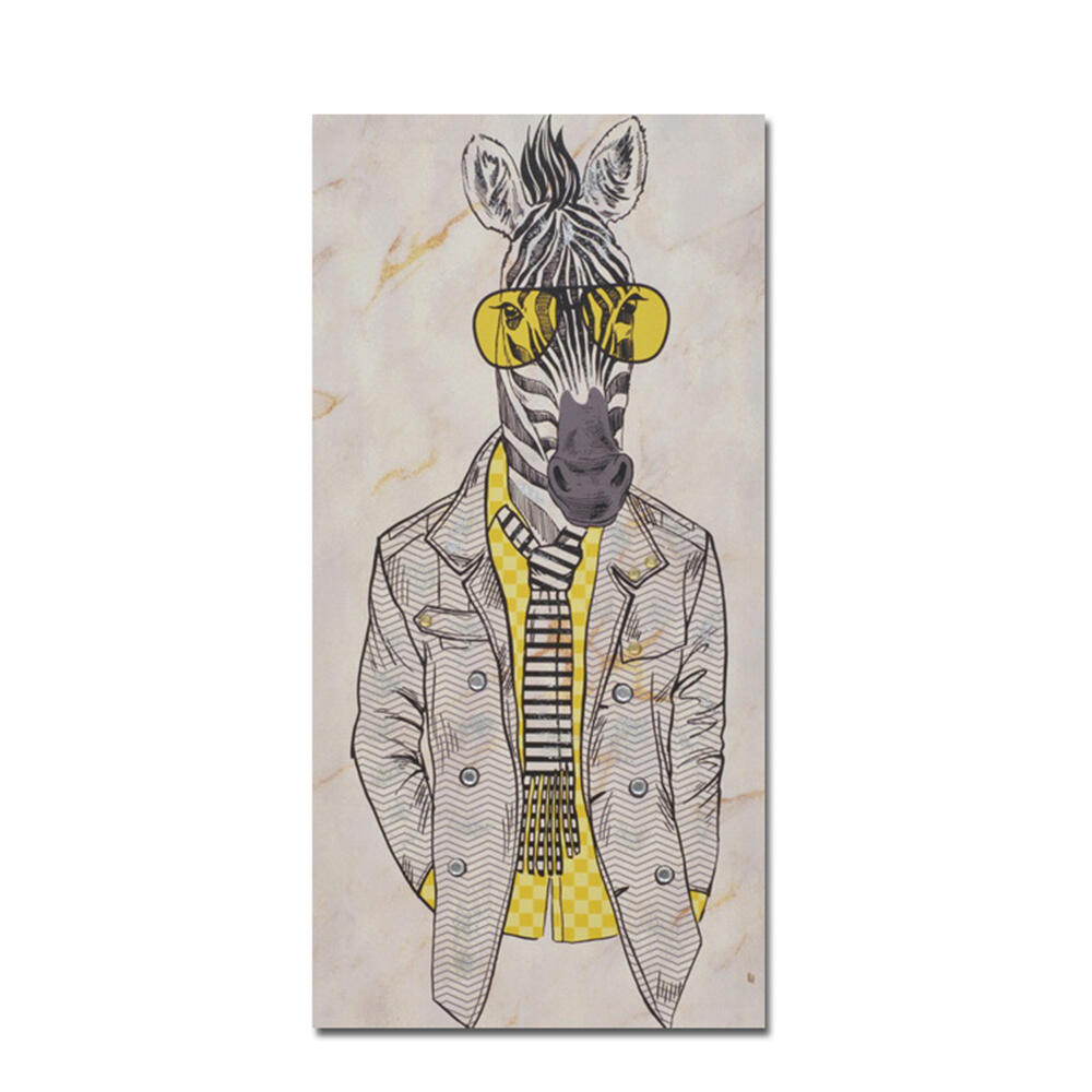 016254-9n0Lw-first-_1 Mr.zebra Πινακας Διακοσμησης 30x60x2cm Καμβας Πολυχρωμο Ξυλο - Image 1