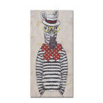 Mr.zebra Πινακας Διακοσμησης 30x60x2cm Καμβας Πολυχρωμο Ξυλο