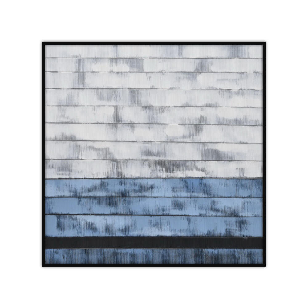 017134-xkbgg-first- Murus Blue Πινακας Διακοσμησης 82x82x5cm Καμβας Ξυλο - Image 1