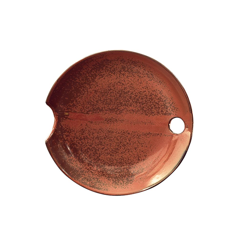 017400-C7l8v-first-_1 Rond Πιατελα Διακοσμησης 30x30x5cm Κεραμικο Terracotta - Image 1