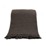 Pique Ριχταρι Διακοσμητικο 180x240cm Βαμβακι Mocha Polyester
