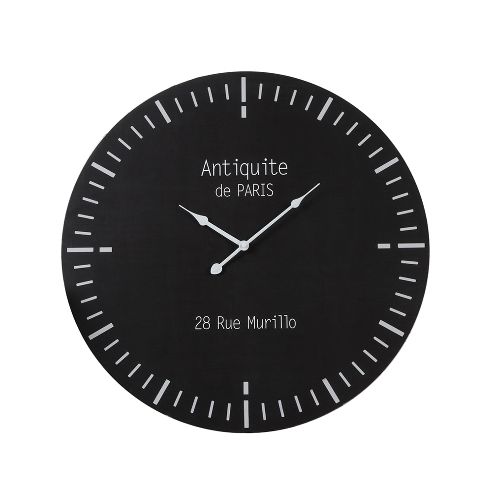 017894-6AzhU-first-_1 Zeit Ρολοϊ Τοιχου 60x60x5cm MDF Μαυρο - Image 1