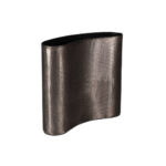 Margo Βαζο 29x10x29cm Αλουμινιο Smoke Black