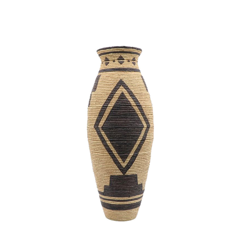 018493-CScOf-first-_1 Inka Βαζο 19x19x47cm Polyresin Φυσικο Μαυρο - Image 1