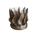 Vole Βαση Ρεσω 15x15x18cm Polyresin Χρυσο