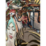 Jungle Lady Πινακας Διακοσμησης 76x100x4cm Καμβας Πολυχρωμο Ξυλο - Image 2