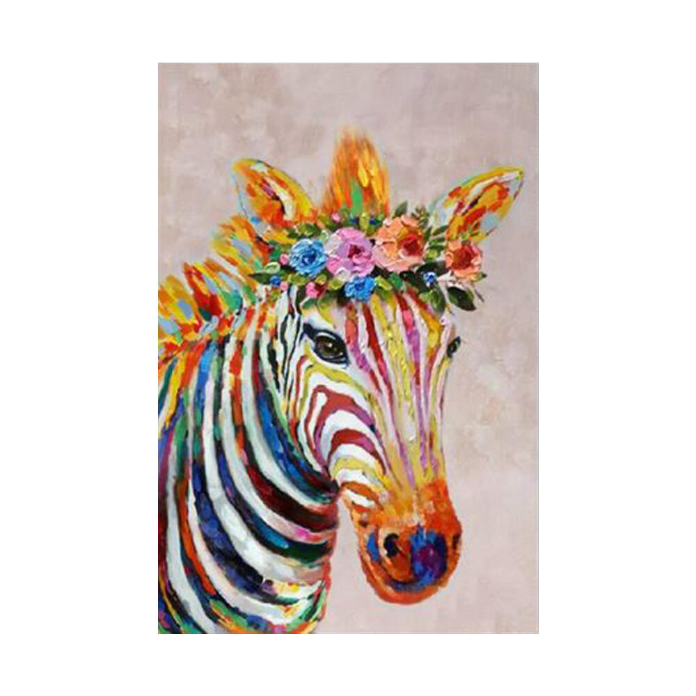 018829-0lg6g-first-_1 Zebra Πινακας Διακοσμησης 80x120x4cm Καμβας Πολυχρωμο - Image 1