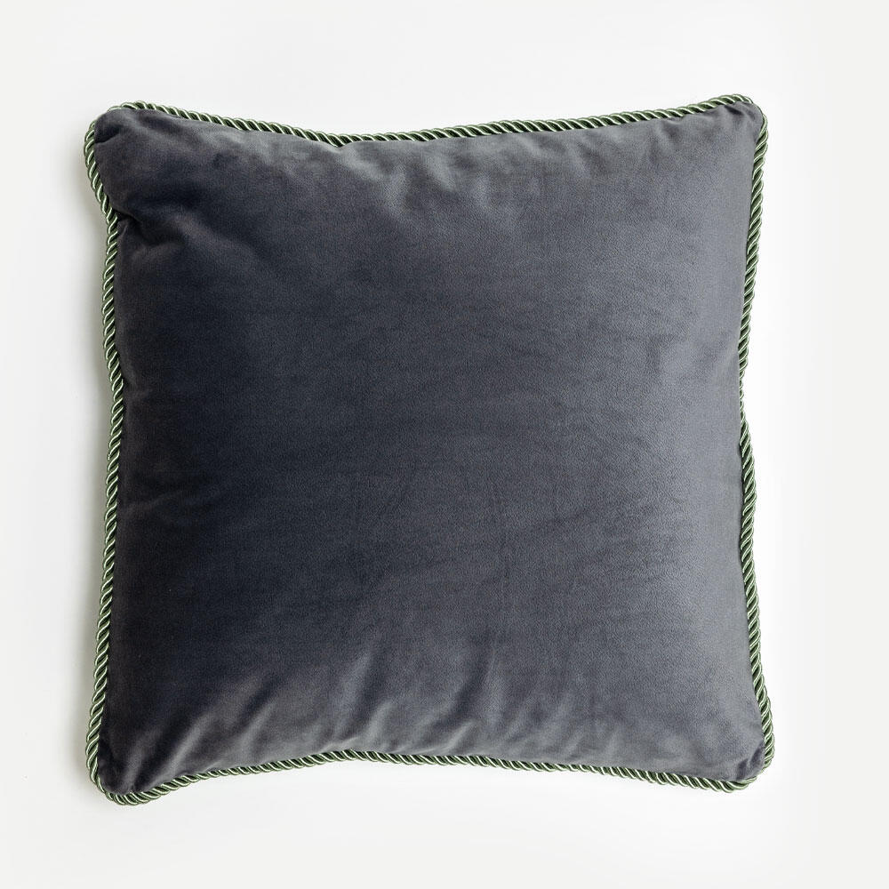 018887-j49Fp-first-_1 Nuit Διακοσμητικο Μαξιλαρι 45x45cm Βελουδο Ανθρακι - Image 1