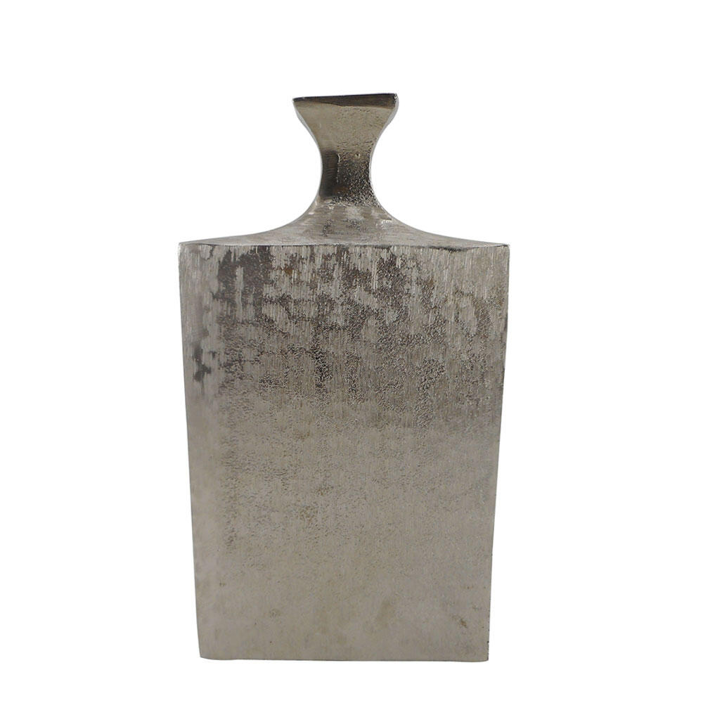 019143-lr4e8-first-_1 Flasche Βαζο 19x10x36cm Αλουμινιο Ασημι - Image 1