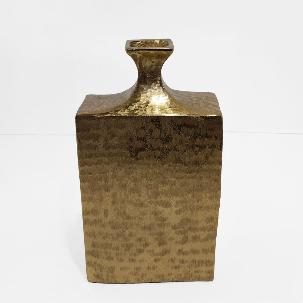 019144-py3ov-first-_1 Flasche Βαζο 19x10x36cm Αλουμινιο Χρυσο - Image 1
