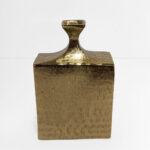 Flasche Βαζο 18x9x28cm Αλουμινιο Χρυσο