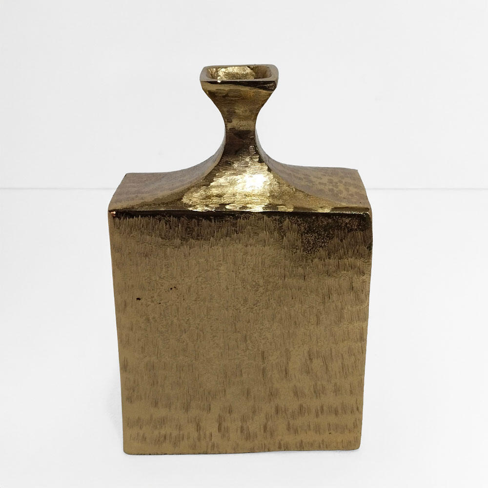 019146-ZsgkI-first-_1 Flasche Βαζο 18x9x28cm Αλουμινιο Χρυσο - Image 1