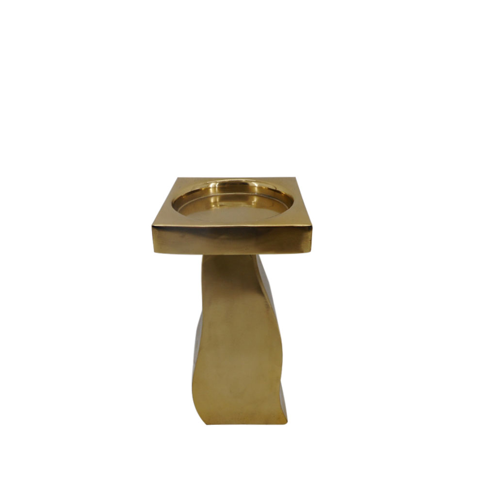 019167-bl07f-first- Cuir Κηροπηγιο 11x11x25cm Σιδερο Χρυσο - Image 1