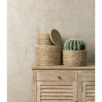 Ferocactus Φυτο Τεχνητο Σε Γλαστρα 25x25x33cm Υφασμα Πρασινο Λευκο Πλαστικο - Image 3