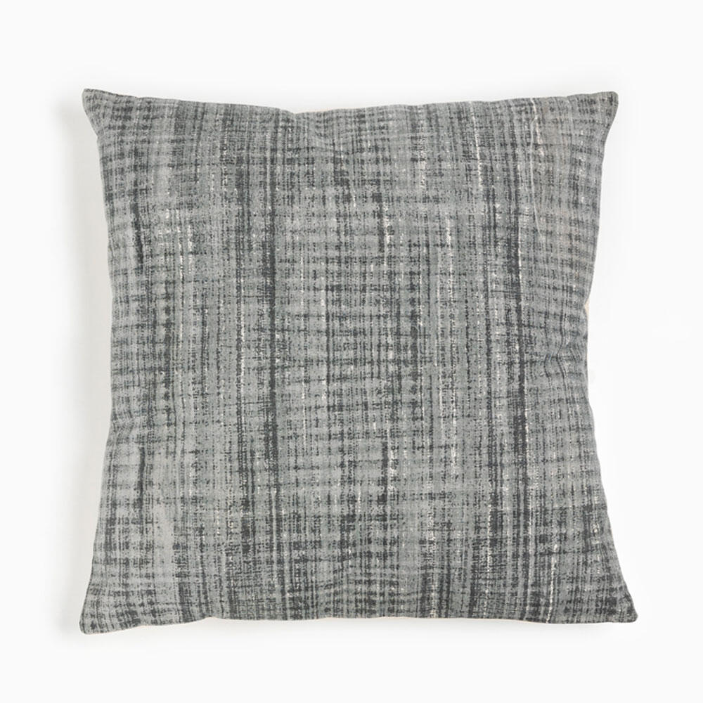 019655-te2Mg-first-_1 Flow Διακοσμητικο Μαξιλαρι 60x60cm Βαμβακι Γκρι Σκουρο - Image 1