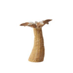 Ginko 2 Κηροπηγιο 17x16x22cm Polyresin Φυσικο