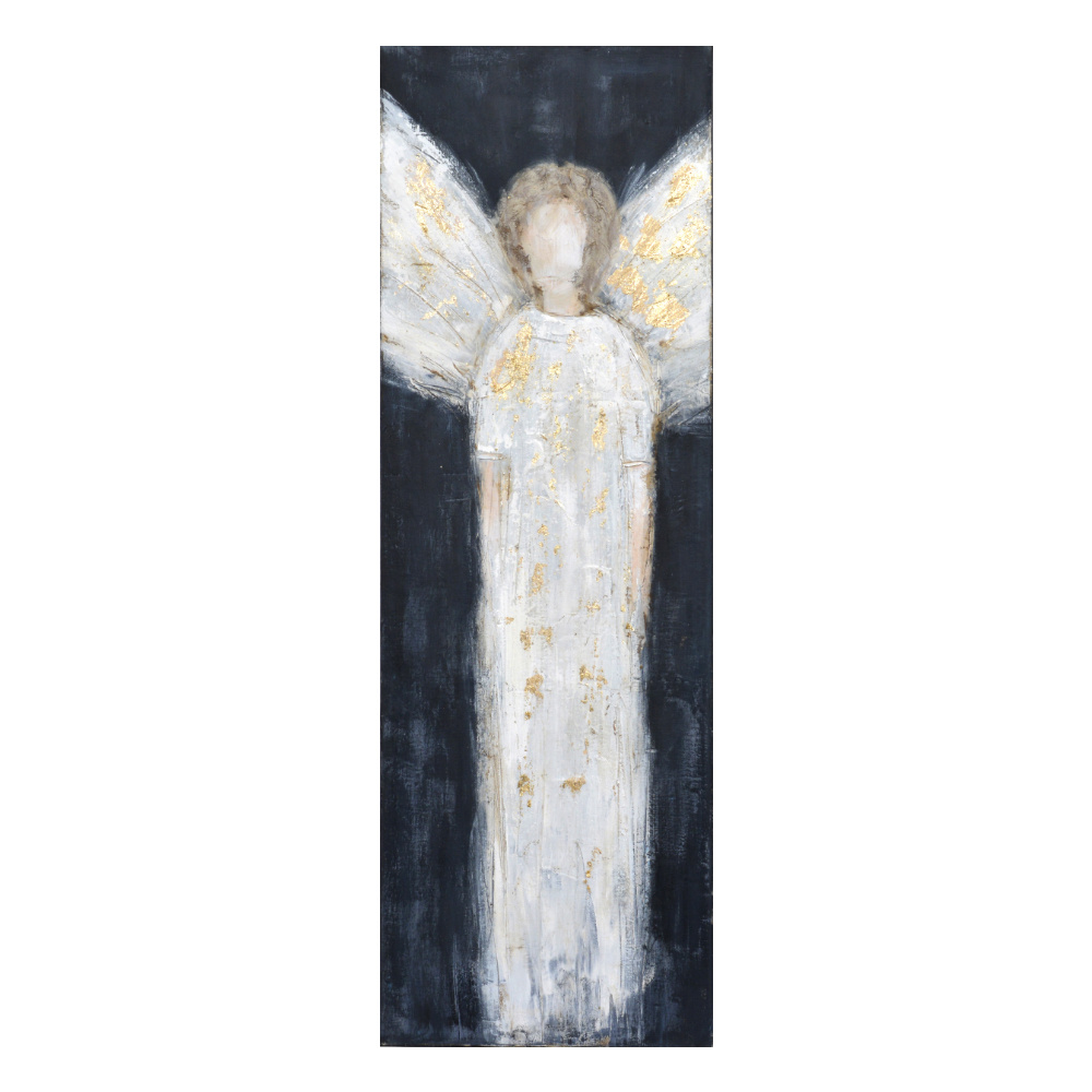 020051-osi3r-first- Angelo Πινακας Διακοσμησης 50x150x3cm Καμβας Μαυρο Λευκο Ξυλο - Image 1