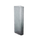 Gravir Grey Βαζο 16x12x44cm Γυαλι Γκρι - Image 4