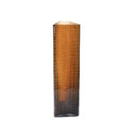 Gravir Honey Βαζο 16x12x44cm Γυαλι Καφε - Image 5