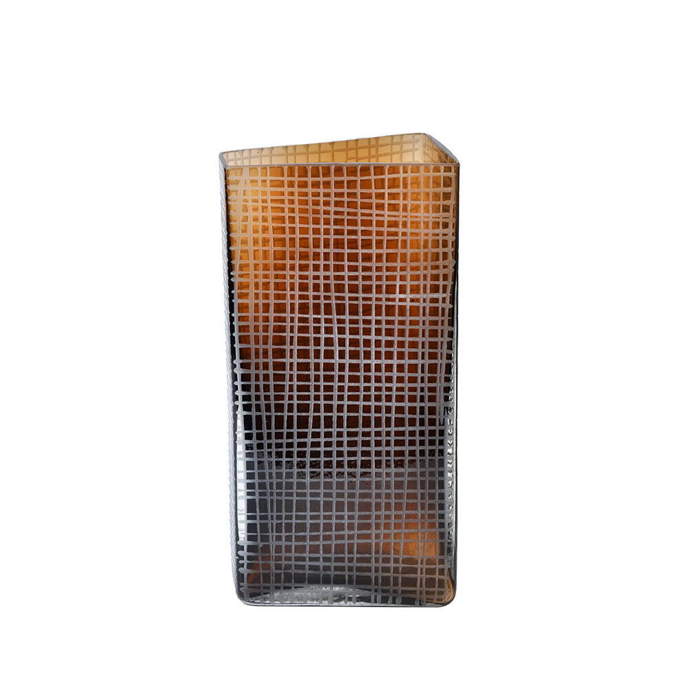 020138-1Ki7w-first-_1 Gravir Honey Βαζο 16x12x33cm Γυαλι Καφε - Image 1