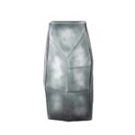 Roche Grey Βαζο 21x15x38cm Γυαλι Γκρι