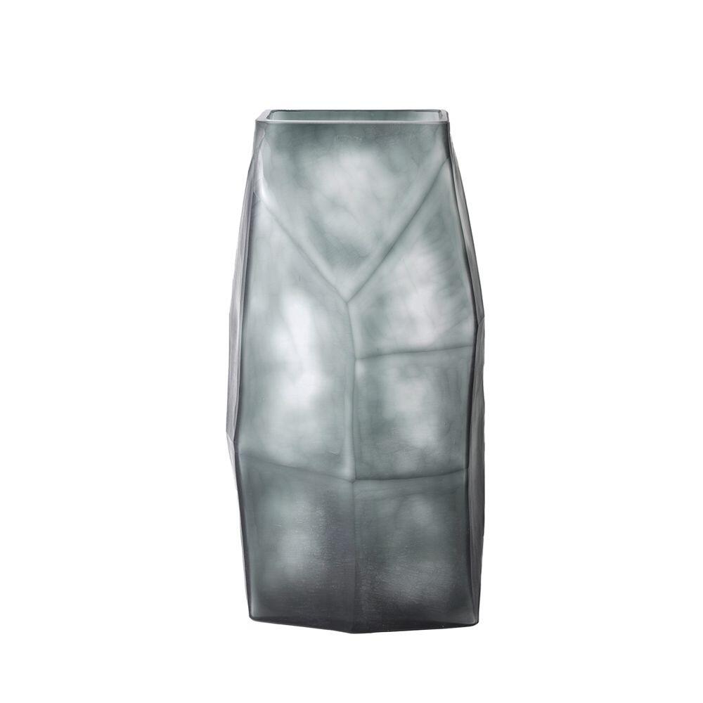020143-LbkOr-first-_1 Roche Grey Βαζο 21x15x38cm Γυαλι Γκρι - Image 1