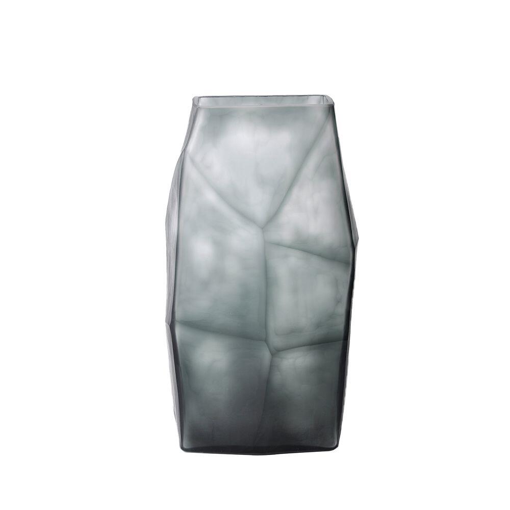 020144-xiKFH-first-_1 Roche Grey Βαζο 17x13x31cm Γυαλι Γκρι - Image 1