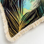 Feathers Διακοσμητικο Μαξιλαρι 45x45cm Βελουδο Πολυχρωμο - Image 3