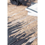 Terra Χαλακι 60x90cm Δερμα Μαυρο Μπεζ - Image 2