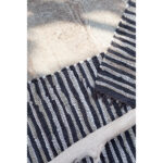 Boho Χαλακι 60x90cm Δερμα Μαυρο Μπεζ - Image 2
