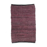 Plum Χαλακι 60x90cm Δερμα Μωβ