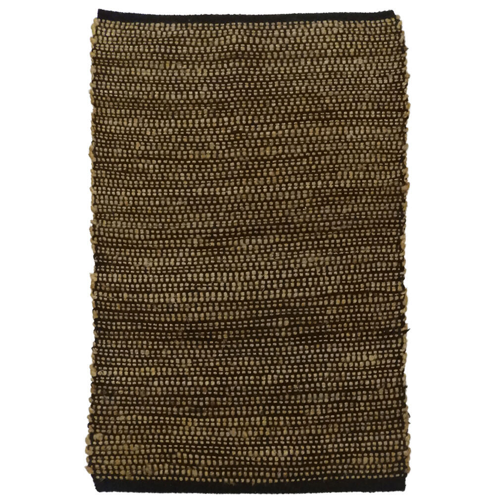 020527-faLRm-first-_1 Earth Χαλακι 60x90cm Γιουτα Μπεζ Μαυρο Βαμβακι - Image 1