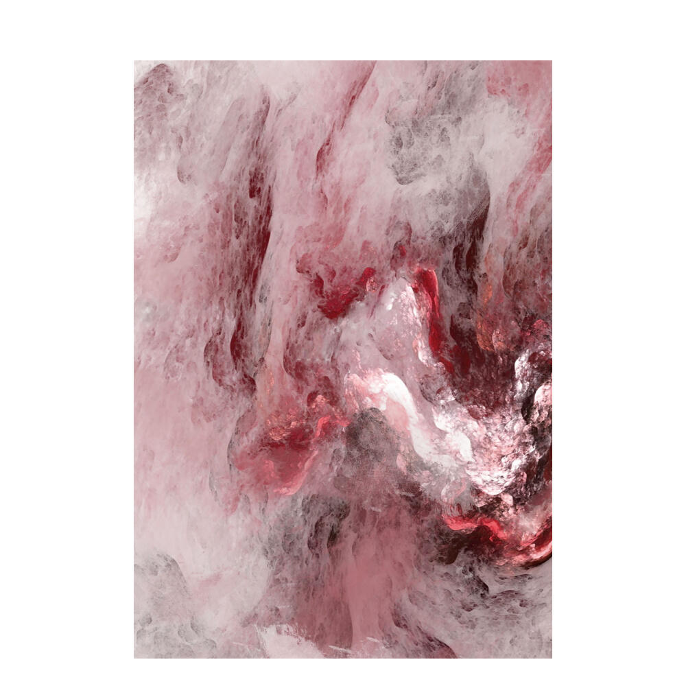 021077-nQCfm-first-_1 Brεκεν Πινακας Διακοσμησης 60x90x3cm Καμβας Κοκκινο Λευκο Ξυλο Ροζ - Image 1