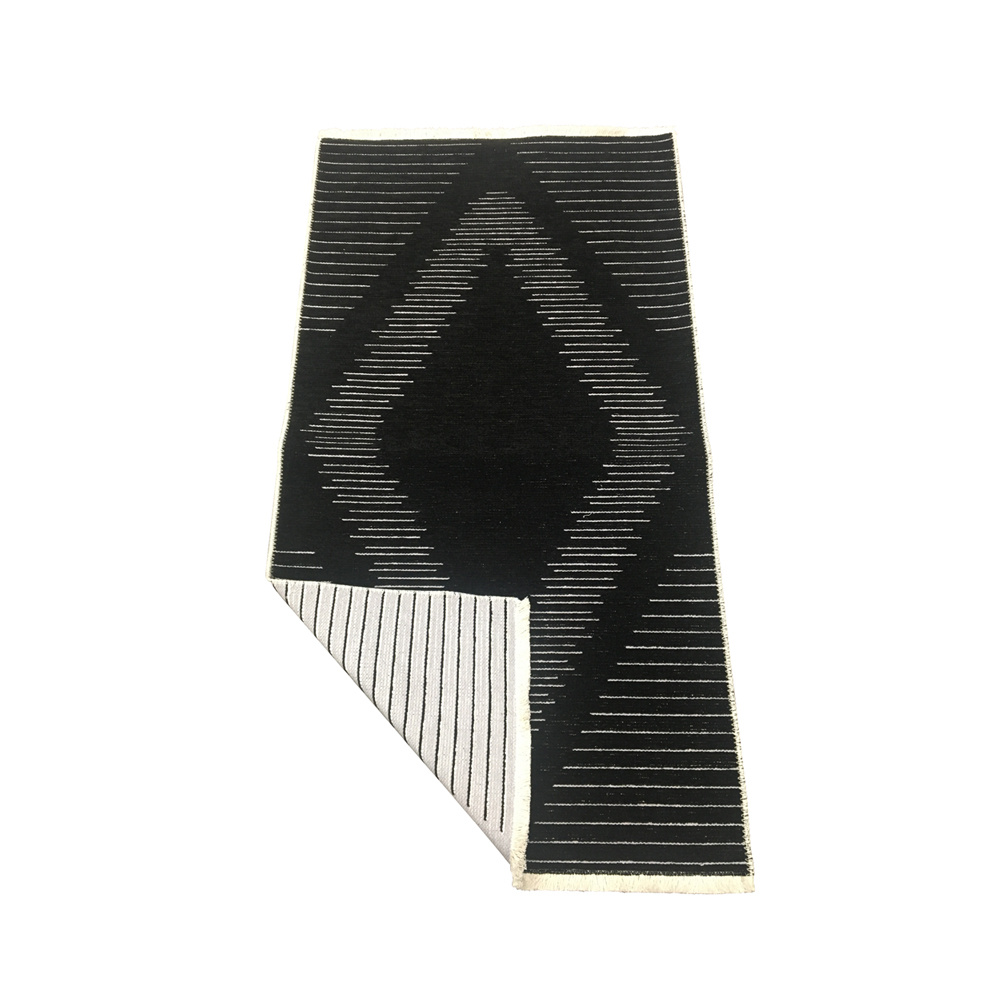 021373-vGuwu-first-_1 Sight Χαλι Διαδρομου 80x140cm Υφασμα Μαυρο Γκρι - Image 1