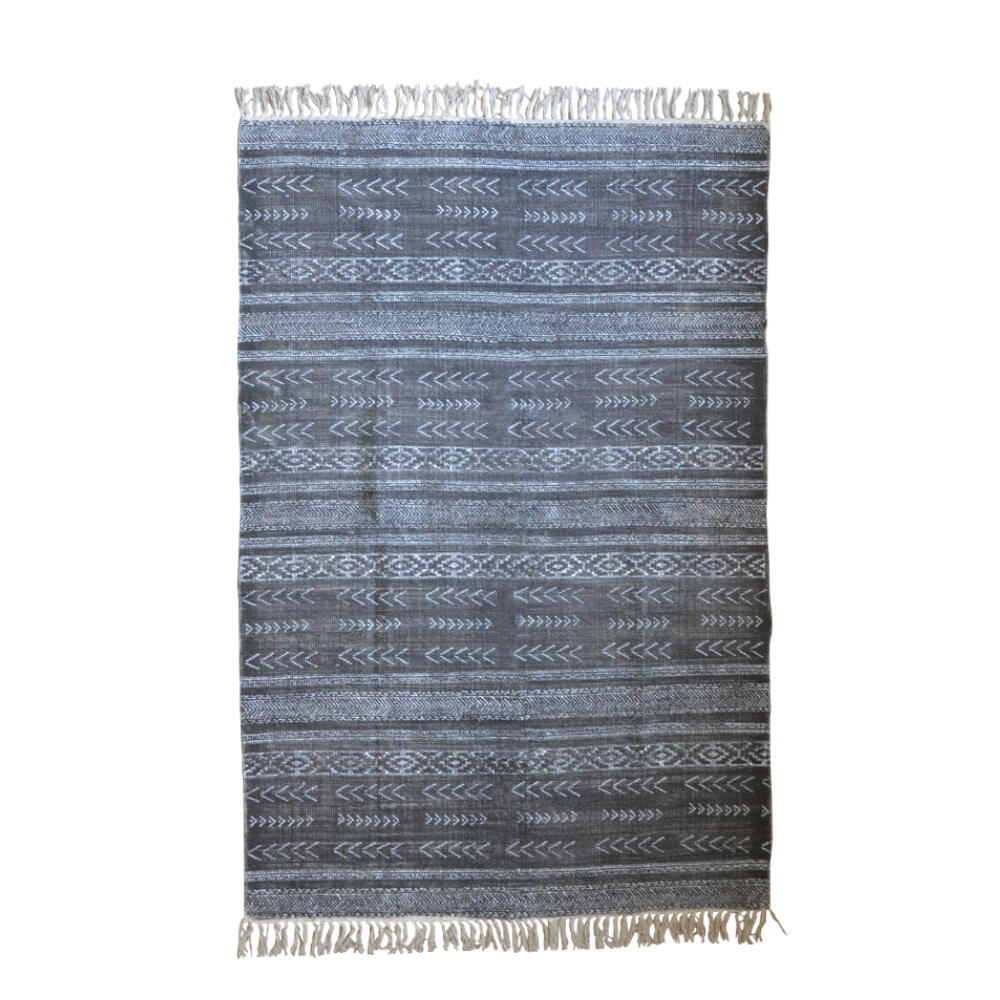 021449-59Rqd-first-_1 Teccati Dark Χαλι 120x190cm Βαμβακι Μαυρο - Image 1