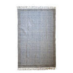 Hamma 1 Χαλι 190x120cm Βαμβακι Μπεζ Μαυρο Μπλε
